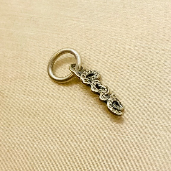 EUC Pandora 791428CZ Sterling Silver Signature of Love Dangle w/ Clear Zirconia - Picture 5 of 8